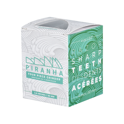 Piranha Aluminum Grinder | 4pc | 2" | Packaging