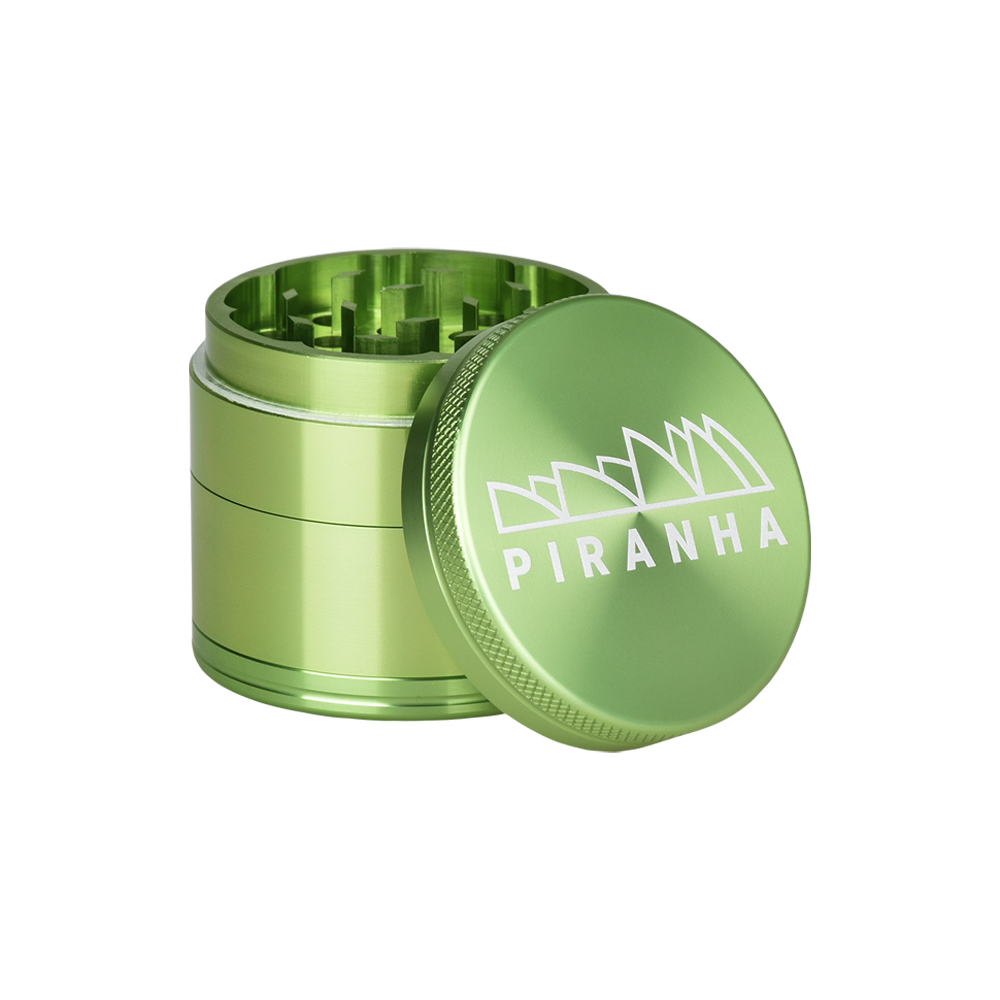 Piranha Aluminum Grinder | 4pc | 2" | Green
