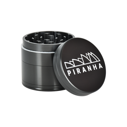 Piranha Aluminum Grinder | 4pc | 2" | Gunmetal