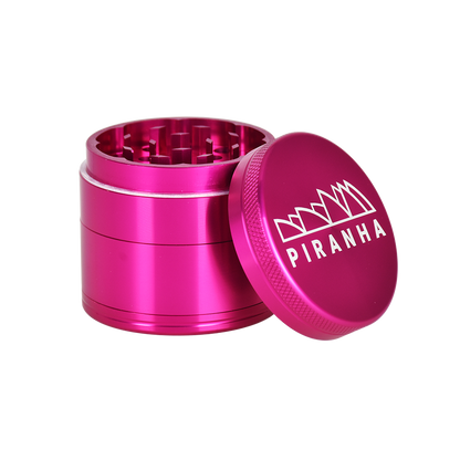 Piranha Aluminum Grinder | 4pc | 2" | Pink