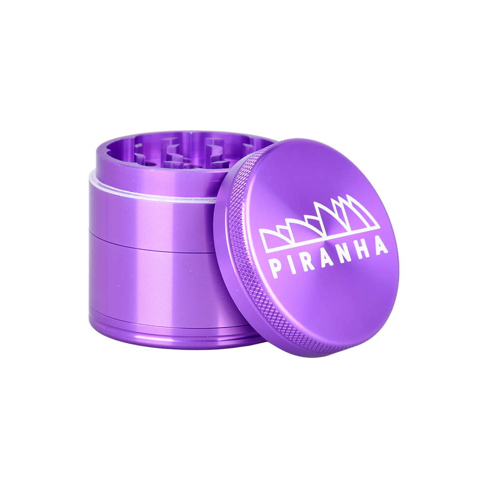 Piranha Aluminum Grinder | 4pc | 2" | Purple