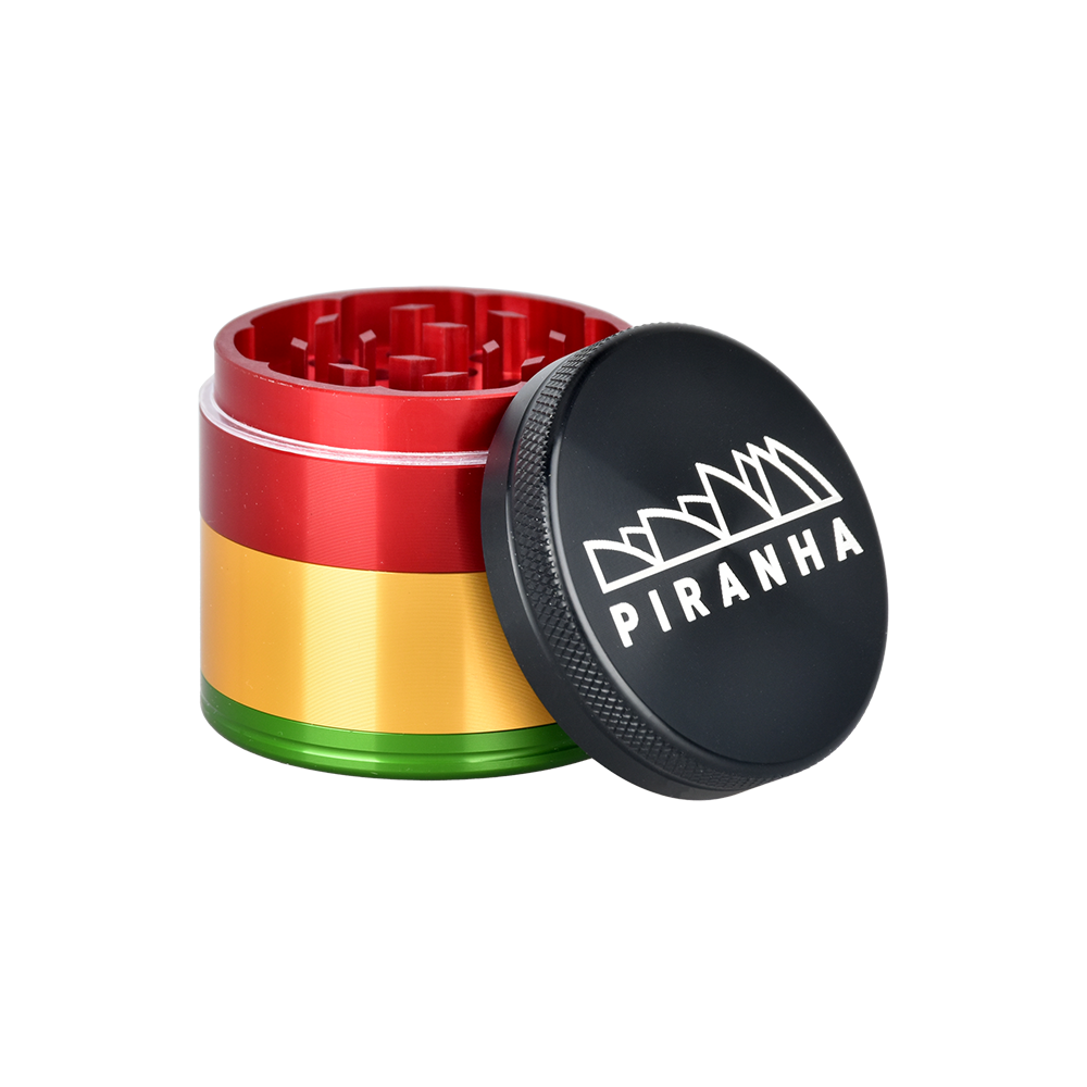 Piranha Aluminum Grinder | 4pc | 2" | Rasta