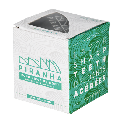 Piranha Aluminum Grinder | 4pc | 2.2" | Packaging