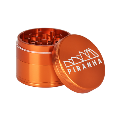 Piranha Aluminum Grinder | 4pc | 2.2" | Orange