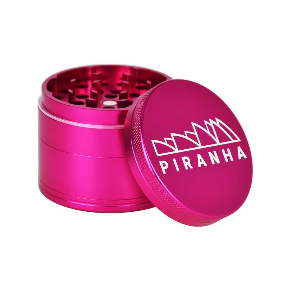 Piranha Aluminum Grinder | 4pc | 2.2" | Pink