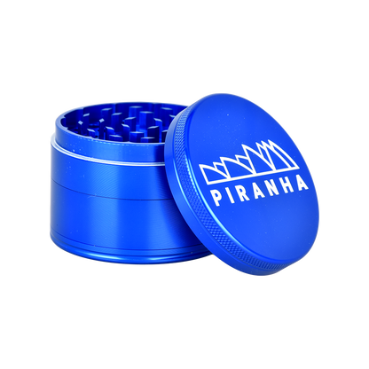 Piranha Aluminum Grinder | 4pc | 2.5" | Blue
