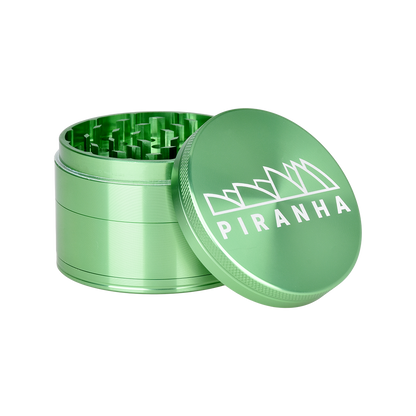 Piranha Aluminum Grinder | 4pc | 2.5" | Green