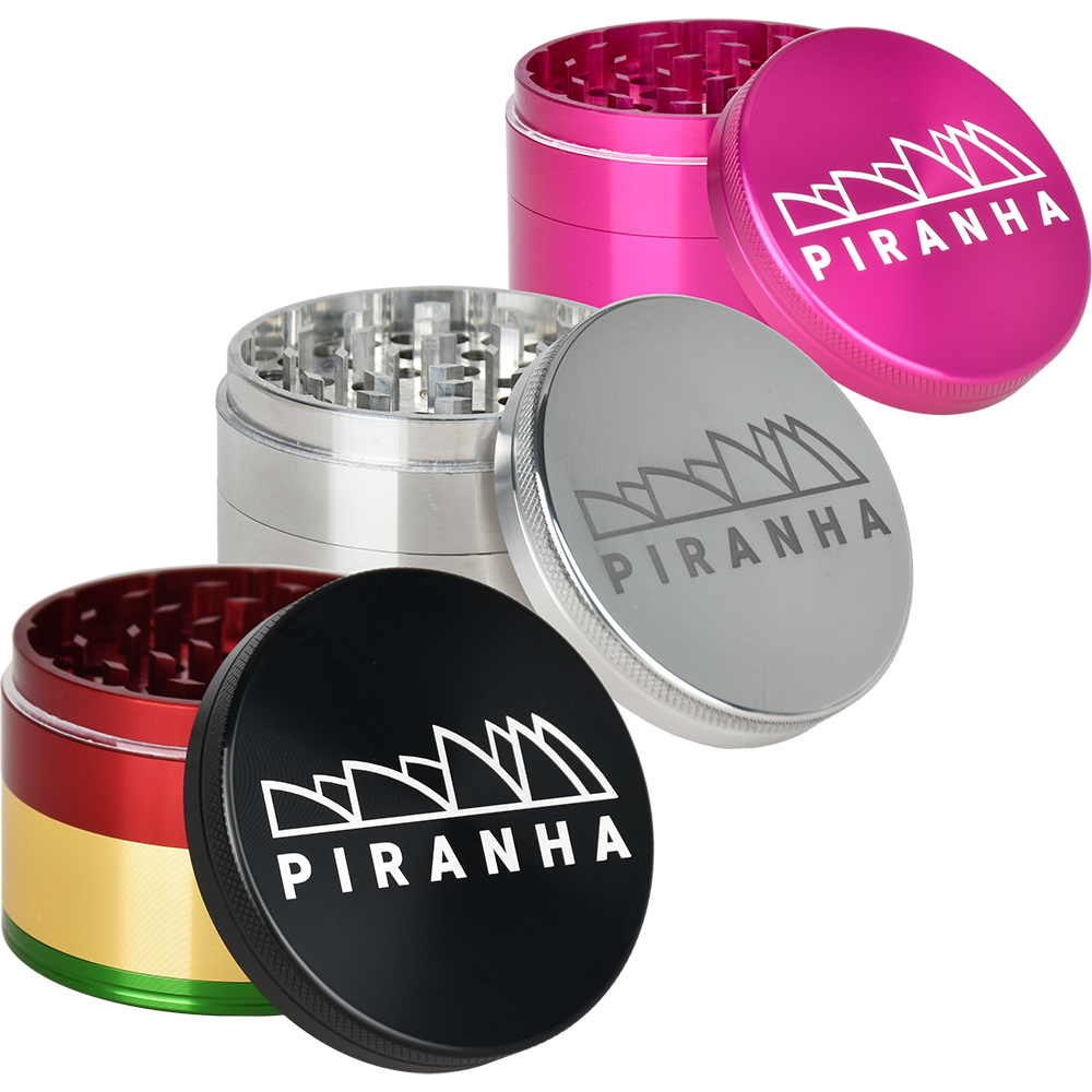 Piranha Aluminum Grinder | 4pc | 2.5" | Group