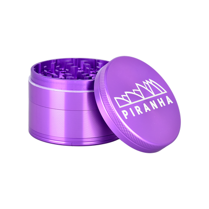 Piranha Aluminum Grinder | 4pc | 2.5" | Purple