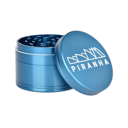 Piranha Aluminum Grinder | 4pc | 3" | Blue