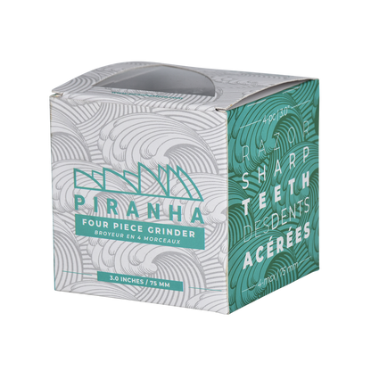 Piranha Aluminum Grinder | 4pc | 3" | Packaging