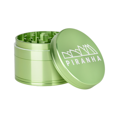 Piranha Aluminum Grinder | 4pc | 3" | Green