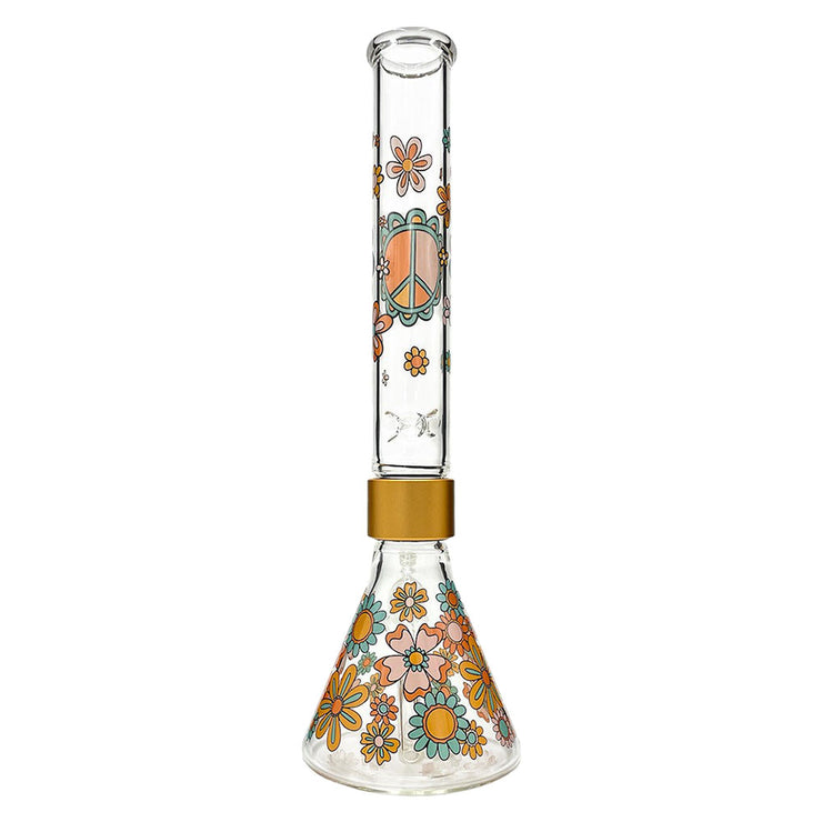 Prism Tall Beaker Single Stack Bong | Flower Power | Back View