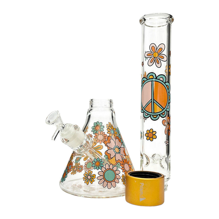 Prism Tall Beaker Single Stack Bong | Flower Power | Pieces