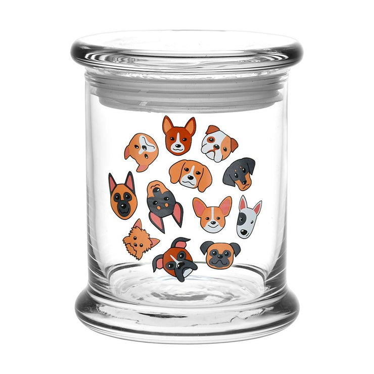 Bow Wow Bundle | Glass Stash Jar | Clear Pop Top Large Size