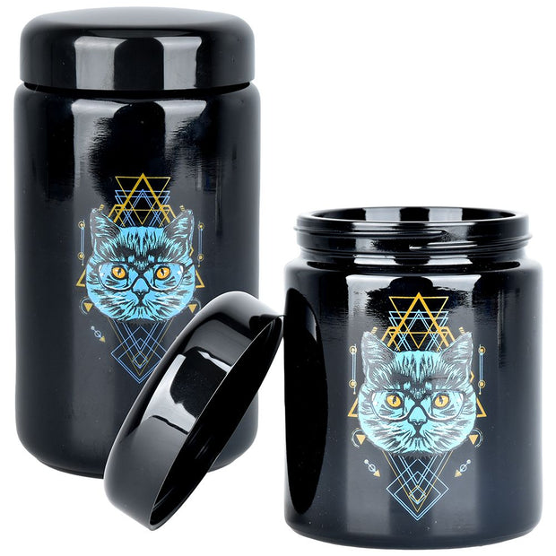 Pulsar 420 Jars | UV Screw Top Jar | Sacred Cat Geometry | Group