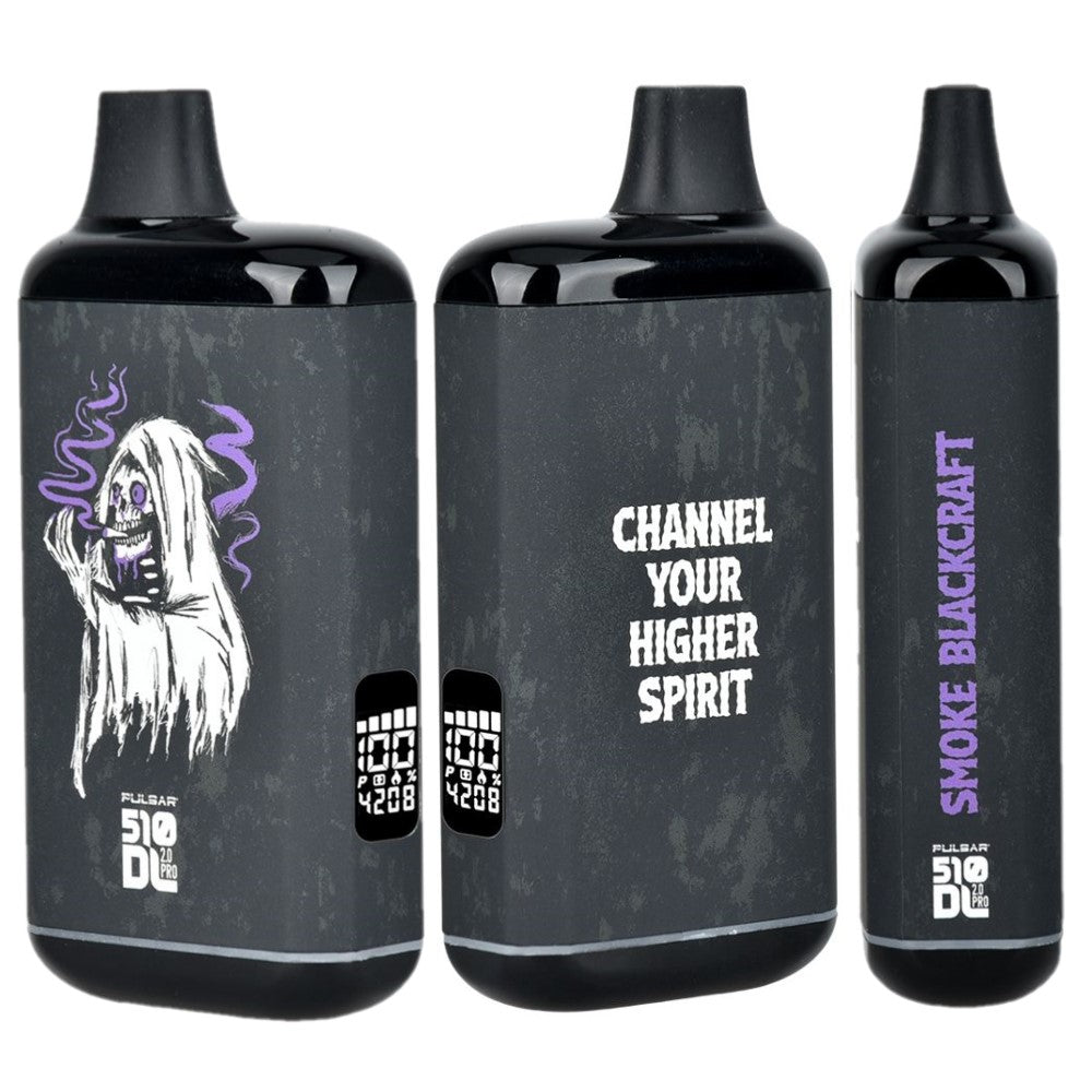 Pulsar 510 DL 2.0 PRO Auto-Draw Vape Bar | Smoke BlackCraft Series | Purple Accents