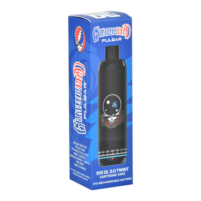 Pulsar 510 DL 3.0 Twist Auto-Draw Vape Pen | Grateful Dead Collab | Packaging