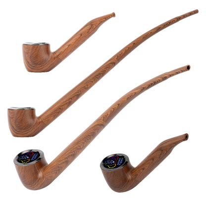 Pulsar 510 DL Wizard Pipe Auto-Draw Vape | Bewitched Briar | Sherlock & Wizard Stems Side View