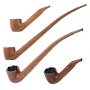 Pulsar 510 DL Wizard Pipe Auto-Draw Vape | Bewitched Briar | Sherlock & Wizard Stems Side View