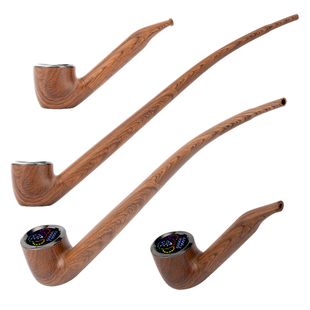 Pulsar 510 DL Wizard Pipe Auto-Draw Vape | Bewitched Briar | Sherlock & Wizard Stems Side View