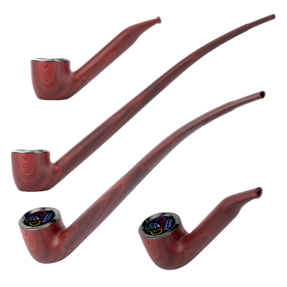 Pulsar 510 DL Wizard Pipe Auto-Draw Vape | Mystic Mahogany | Sherlock & Wizard Stems Side View