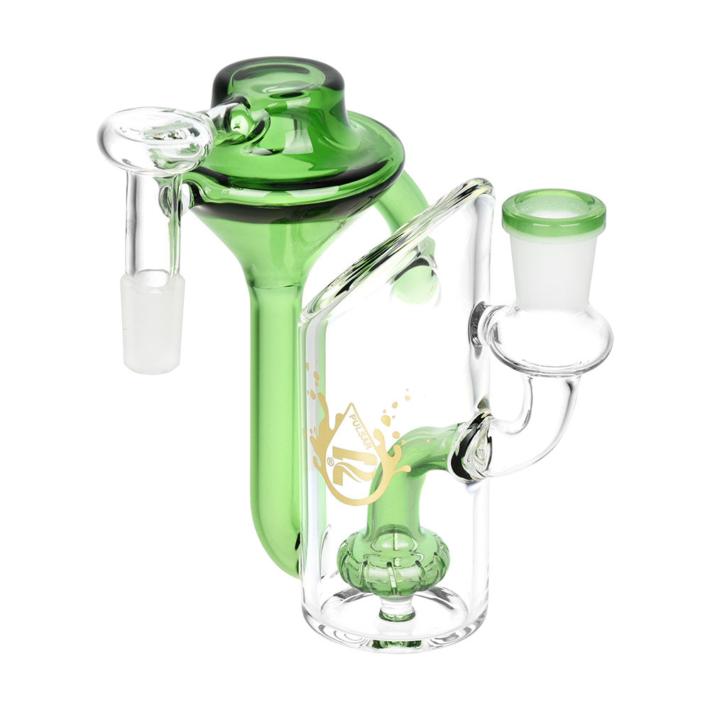 Pulsar Alchemist Recycler Ash Catcher | 90 Degree Joint | Green