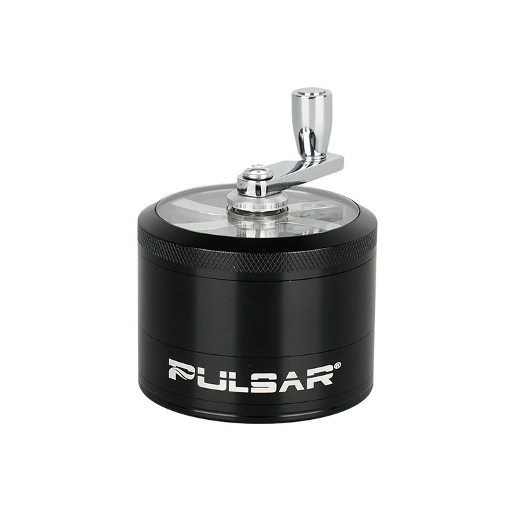 Pulsar Aluminum Crank Grinder | 4pc | 2.5" | Black
