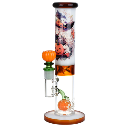 Pulsar Anime Witch Straight Tube Bong | Front View