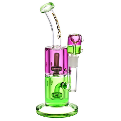 Pulsar Bicolor Glycerin Chugger Bong | Purple & Green