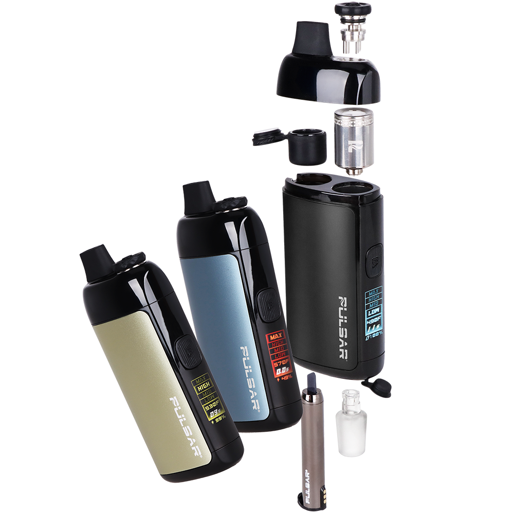 Pulsar Chorus Concentrate Vaporizer | Group with Exploded View of Parts