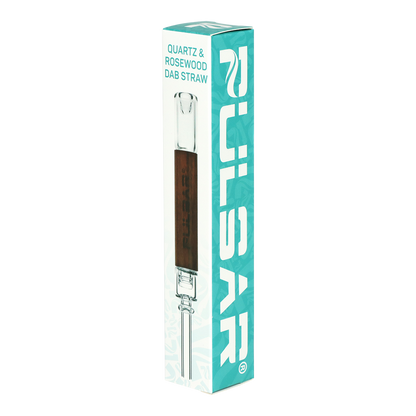 Pulsar Coalescence Quartz & Rosewood Dab Straw | Packaging