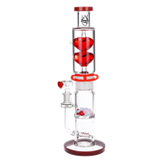 Pulsar Cold Hearted Glycerin Stacker Bong | Back View