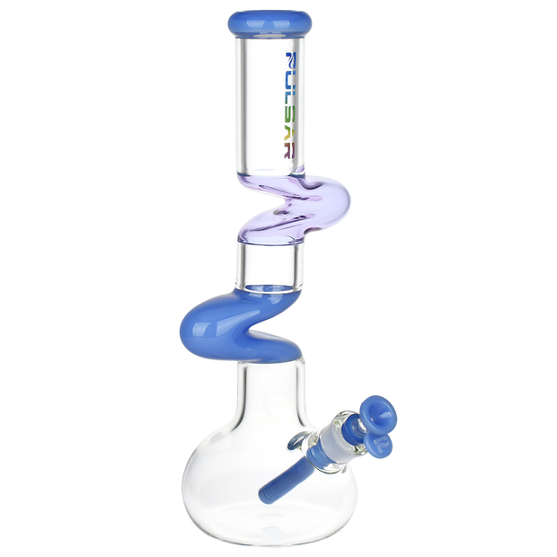 Pulsar Color Block Zig Zag Bong | Blue