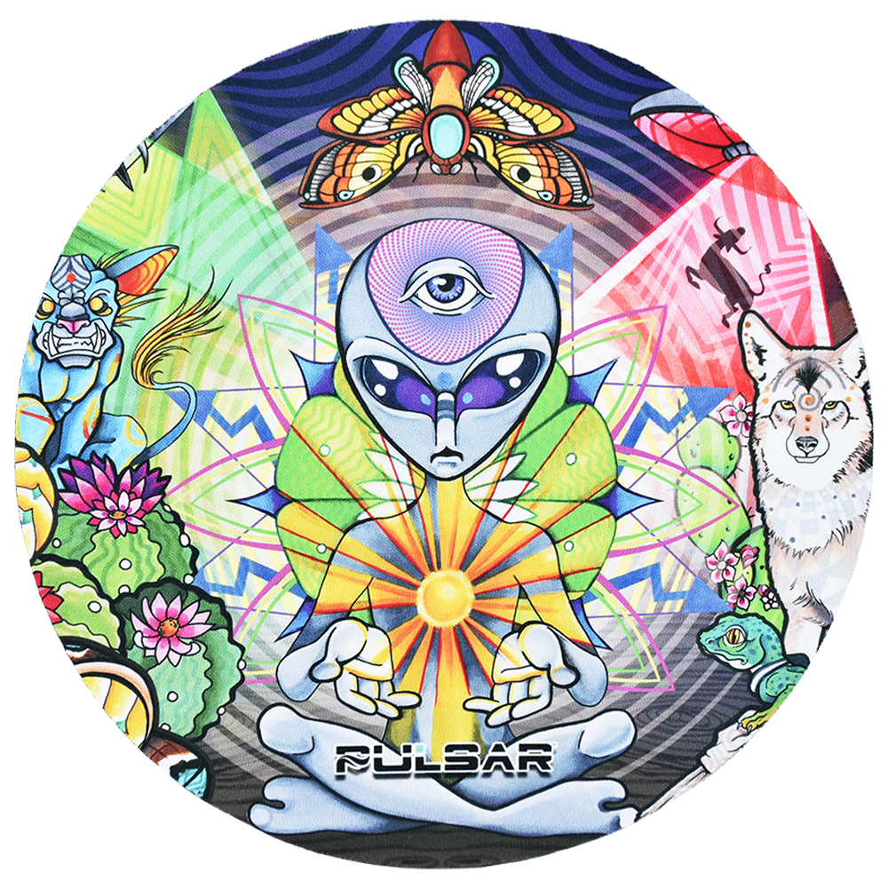 Pulsar DabPadz Dab Mat | Psychedelic Alien