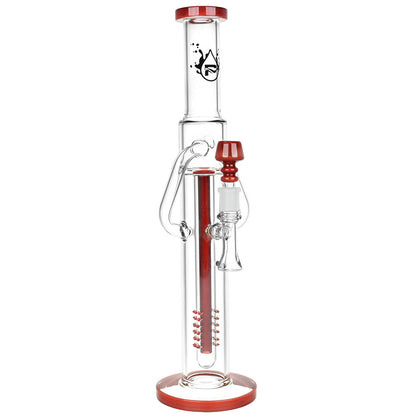 Pulsar Deep Pocket Tube Recycler Bong | Red