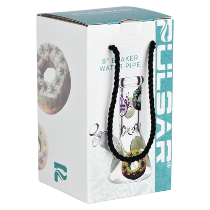Pulsar Design Series Beaker Bong | Forbidden Donuts | Gift Box Packaging