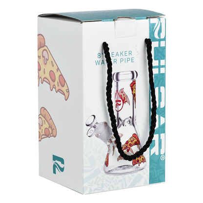 Pulsar Design Series Beaker Bong | Pizza | Gift Box Packaging