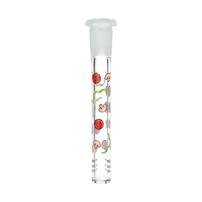 Pulsar Design Series Beaker Bong | Pizza | Matching Pizza Topping Downstem