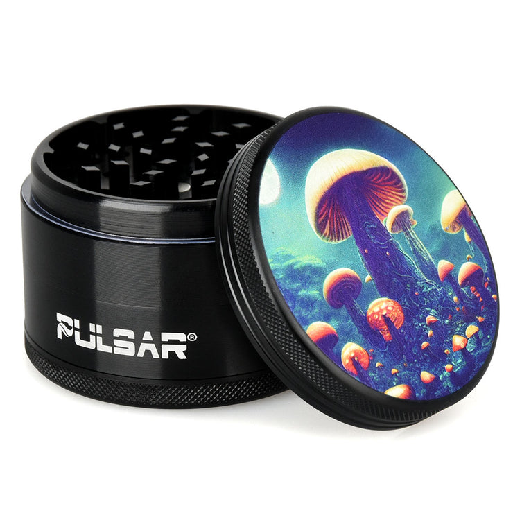 Pulsar Design Series Metal Grinder | Planet Fungi