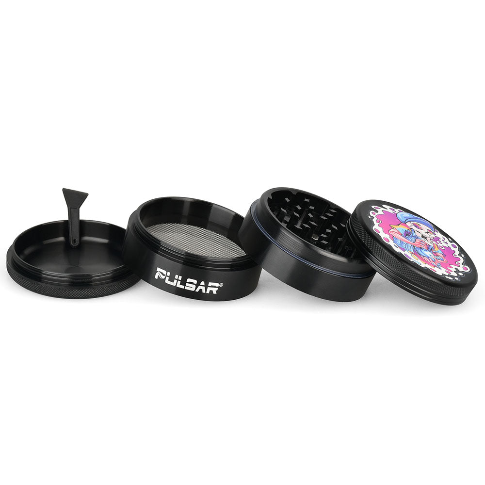 Pulsar Design Series Metal Grinder | Skullbanger | 4 Pieces