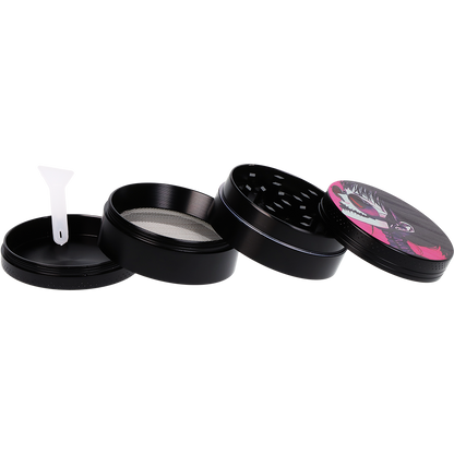 Pulsar Design Series Smoker's Kit | Sakura Skulls | 4 Piece Grinder