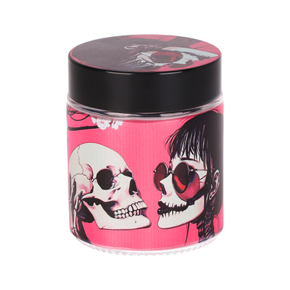 Pulsar Design Series Smoker's Kit | Sakura Skulls | Glass Stash Jar