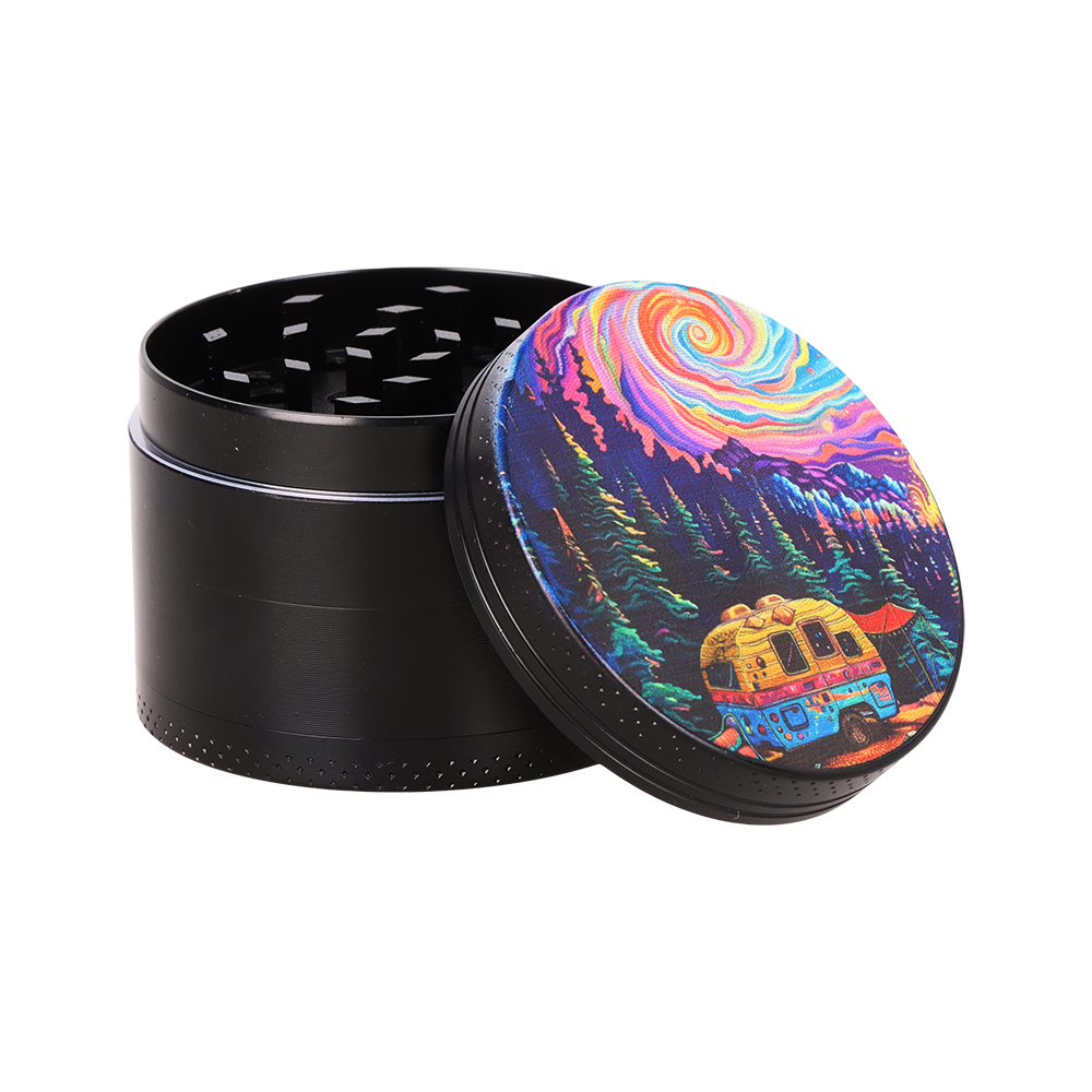 Pulsar Design Series Smoker's Kit | Starry Camp | 4 Piece Grinder