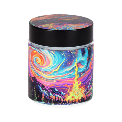 Pulsar Design Series Smoker's Kit | Starry Camp | Glass Stash Jar