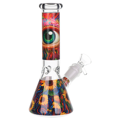 Pulsar Design Series Smoker's Kit | Sunflower Of The Mind | Beaker Bong Back View