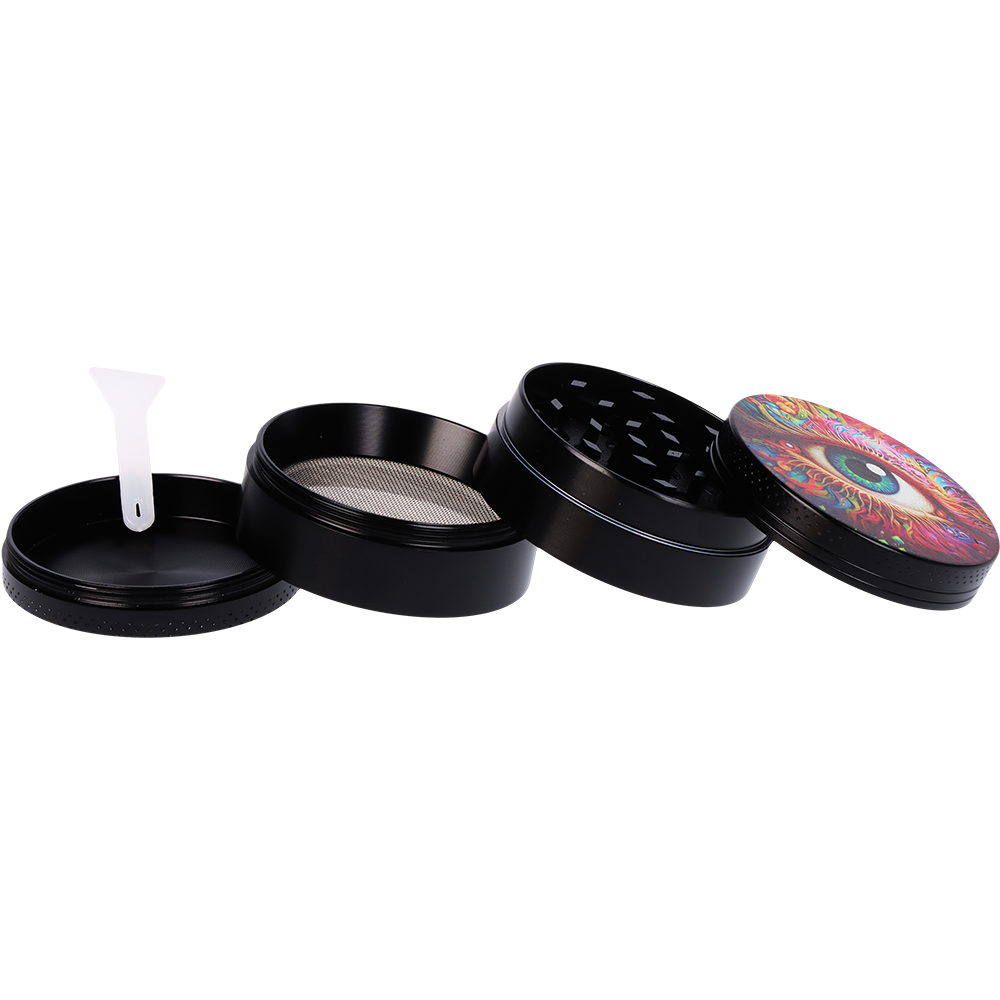 Pulsar Design Series Smoker's Kit | Sunflower Of The Mind | 4 Piece Grinder