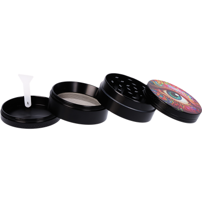 Pulsar Design Series Smoker's Kit | Sunflower Of The Mind | 4 Piece Grinder