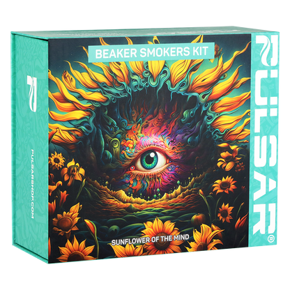 Pulsar Design Series Smoker's Kit | Sunflower Of The Mind | Gift Box Packaging