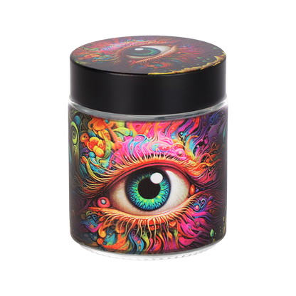 Pulsar Design Series Smoker's Kit | Sunflower Of The Mind | Glass Stash Jar